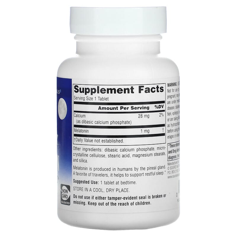 Source Naturals, Sleep Science, Melatonin, 1 mg, 300 Tablets 21078007210