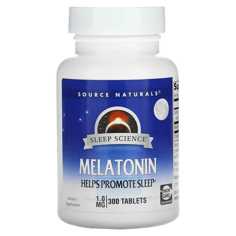 Source Naturals Sleep Science Melatonin 1 mg 300 Tablets 21078007210