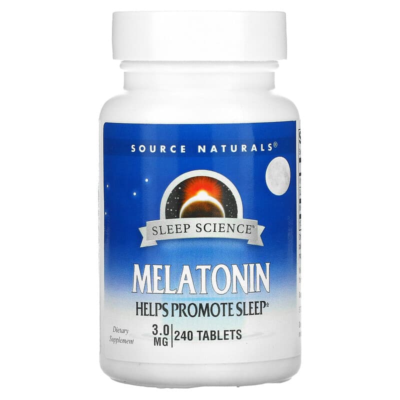 Source Naturals Sleep Science Melatonin 3 mg 240 Tablets 21078005520