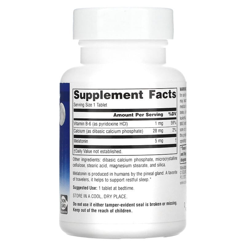 Source Naturals, Sleep Science, Melatonin, 5 mg, 120 Tablets 21078005575