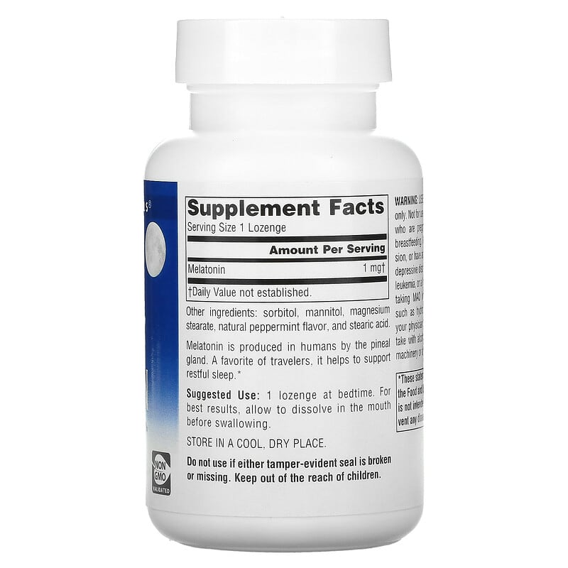 Source Naturals, Sleep Science, Melatonin, Peppermint, 1 mg, 300 Lozenges 21078007111