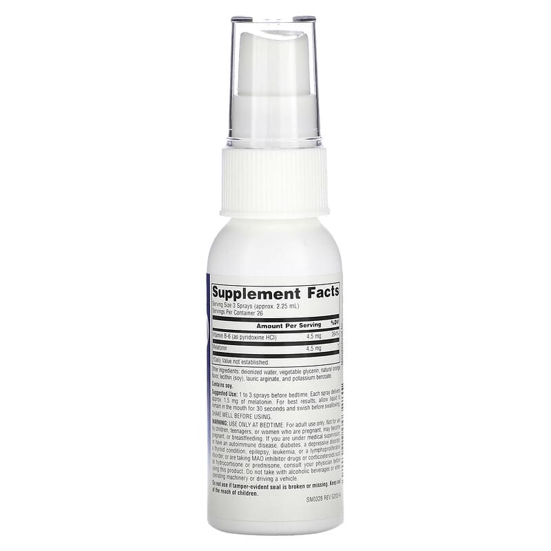 Source Naturals, Sleep Science, NutraSpray Melatonin, Orange, 1.5 mg, 2 fl oz (59.14 ml) 21078003281