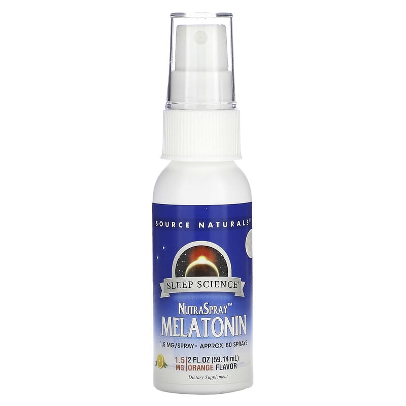 Source Naturals Sleep Science NutraSpray Melatonin Orange 1.5 mg 2 fl oz (59.14 ml) 21078003281