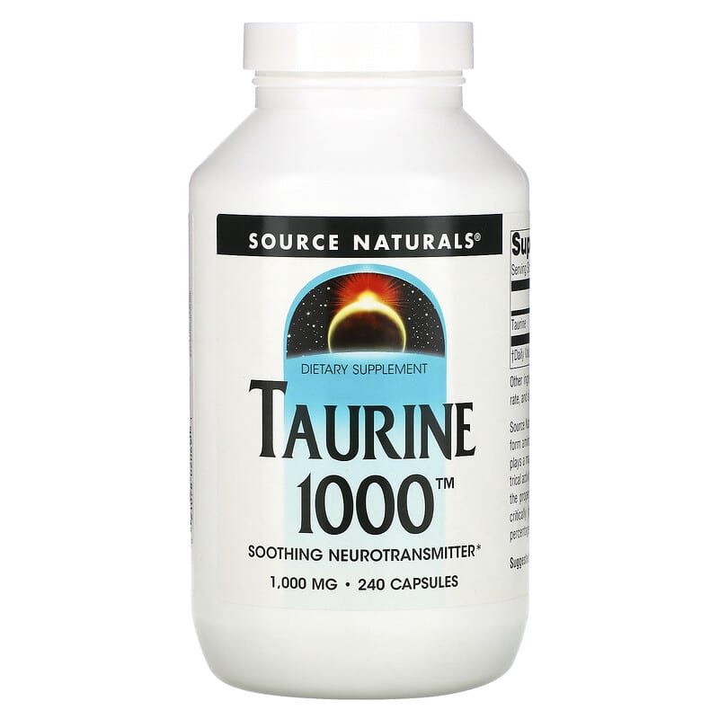 Source Naturals Taurine 1000 1,000 mg 240 Capsules 21078020691
