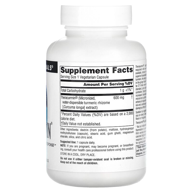 Source Naturals, Theracurmin, 600 mg, 60 Vegetarian Capsules 21078026501