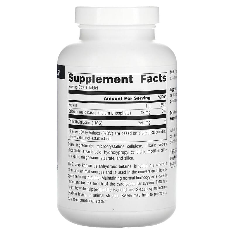 Source Naturals, TMG, 750 mg, 240 Tablets 21078008781