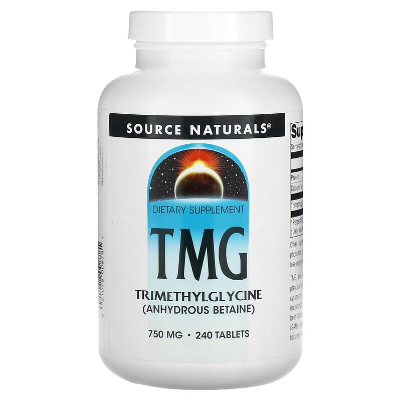 Source Naturals TMG 750 mg 240 Tablets 21078008781