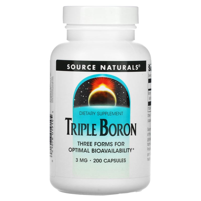 Source Naturals Triple Boron 3 mg 200 Capsules 21078019145