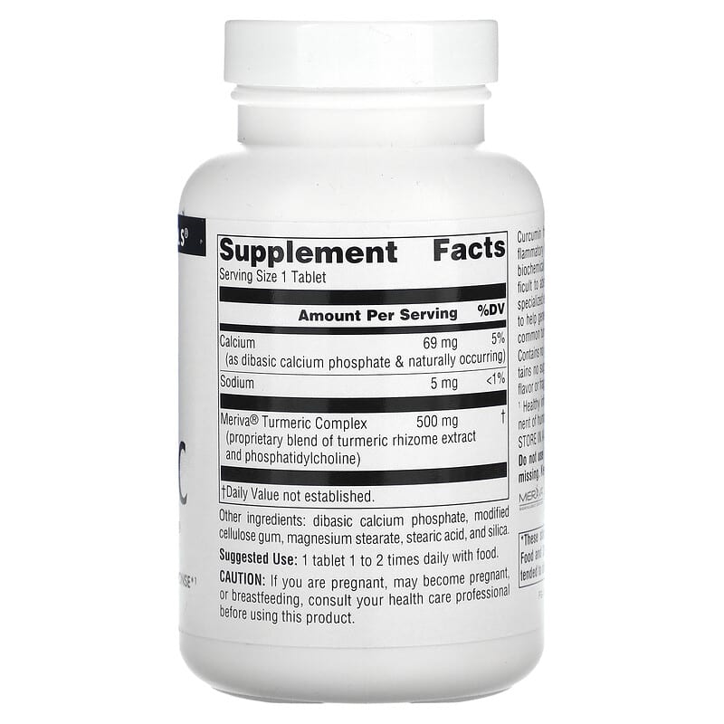 Source Naturals, Turmeric with Meriva, 500 mg, 120 Tablets 21078024217