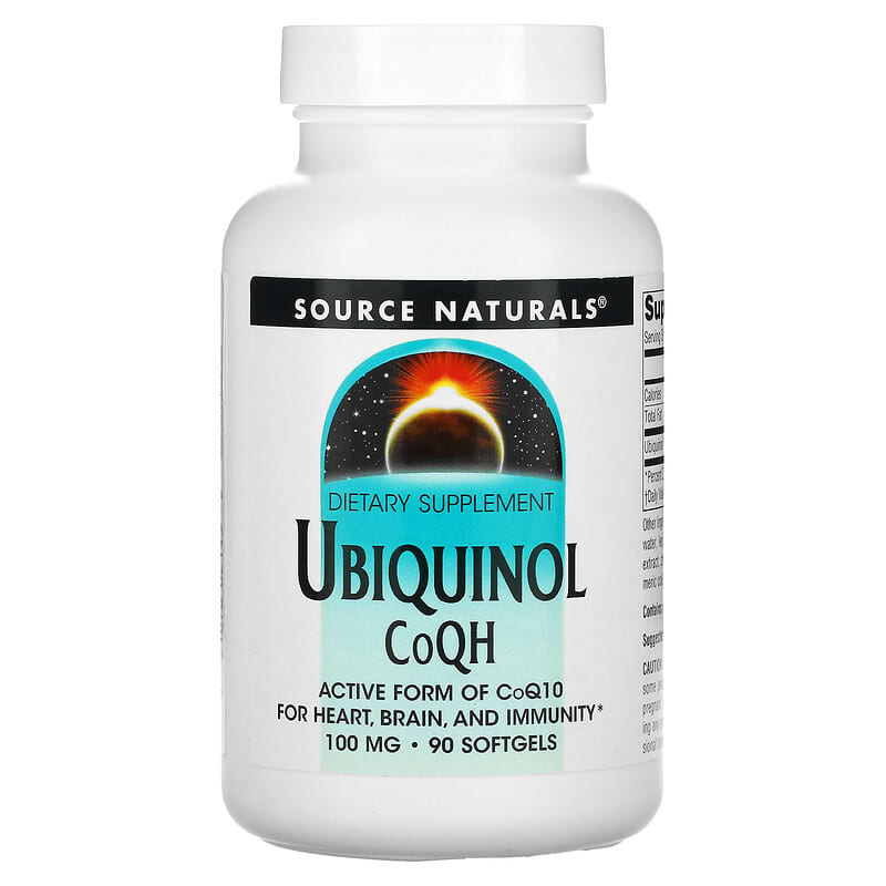 Source Naturals Ubiquinol CoQH 100 mg 90 Softgels 21078021438