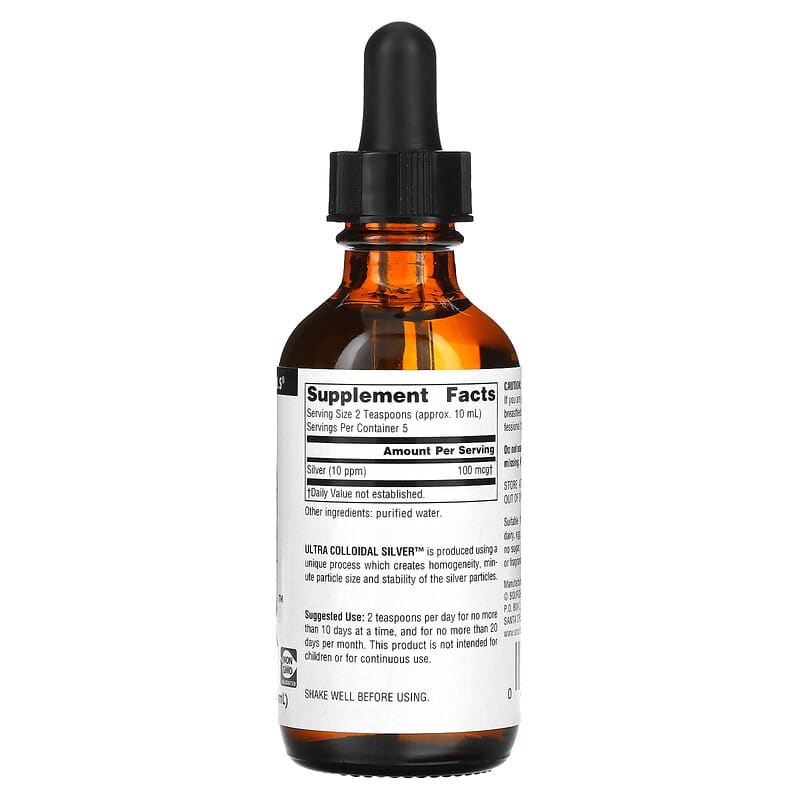 Source Naturals, Ultra Colloidal Silver, 10 PPM, 2 fl oz (59.14 ml) 21078002208