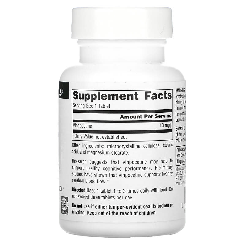 Source Naturals, Vinpocetine, 10 mg, 120 Tablets 21078013990