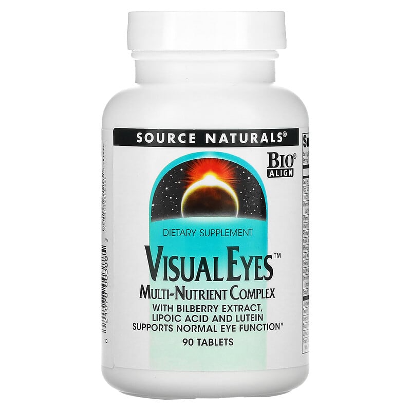 Source Naturals Visual Eyes Multi-Nutrient Complex 90 Tablets 21078003885