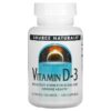 Source Naturals Vitamin D-3 125 mcg (5,000 IU) 120 Capsules 21078023371