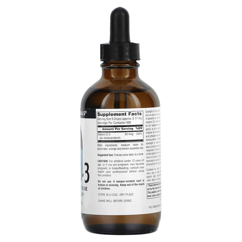 Source Naturals, Vitamin D-3, 4 fl oz (118.28 ml) 21078022763