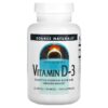 Source Naturals Vitamin D-3 5,000 IU (125 mcg) 240 Capsules 21078023388