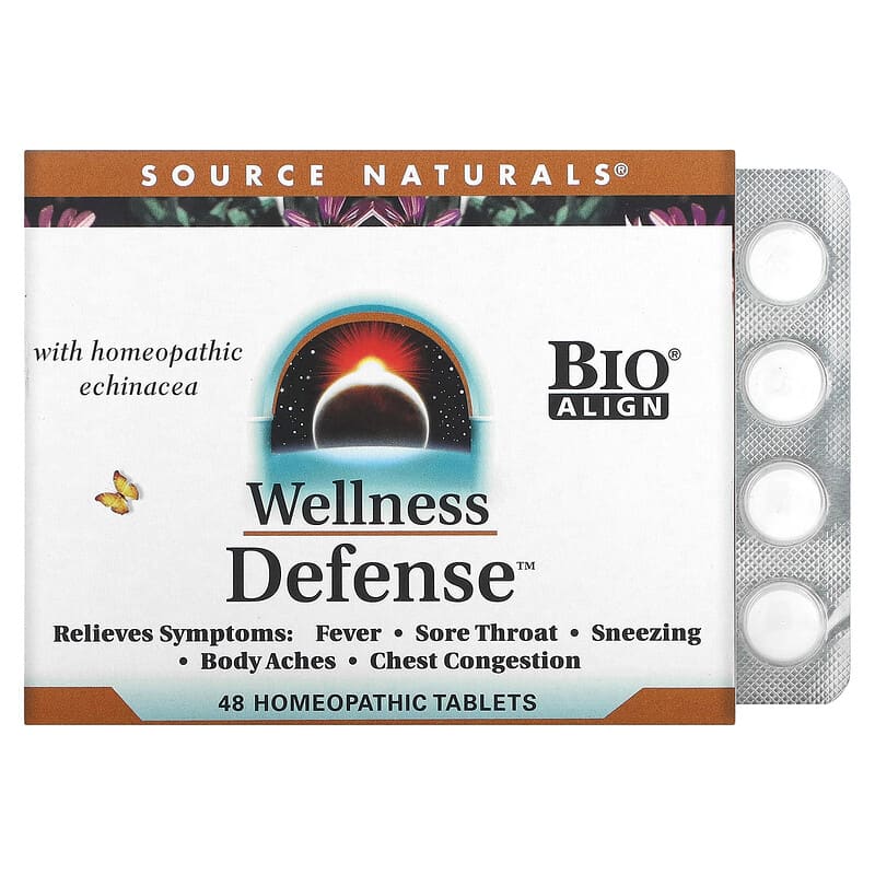 Source Naturals Wellness Defense 48 Homeopathic Tablets 21078011644