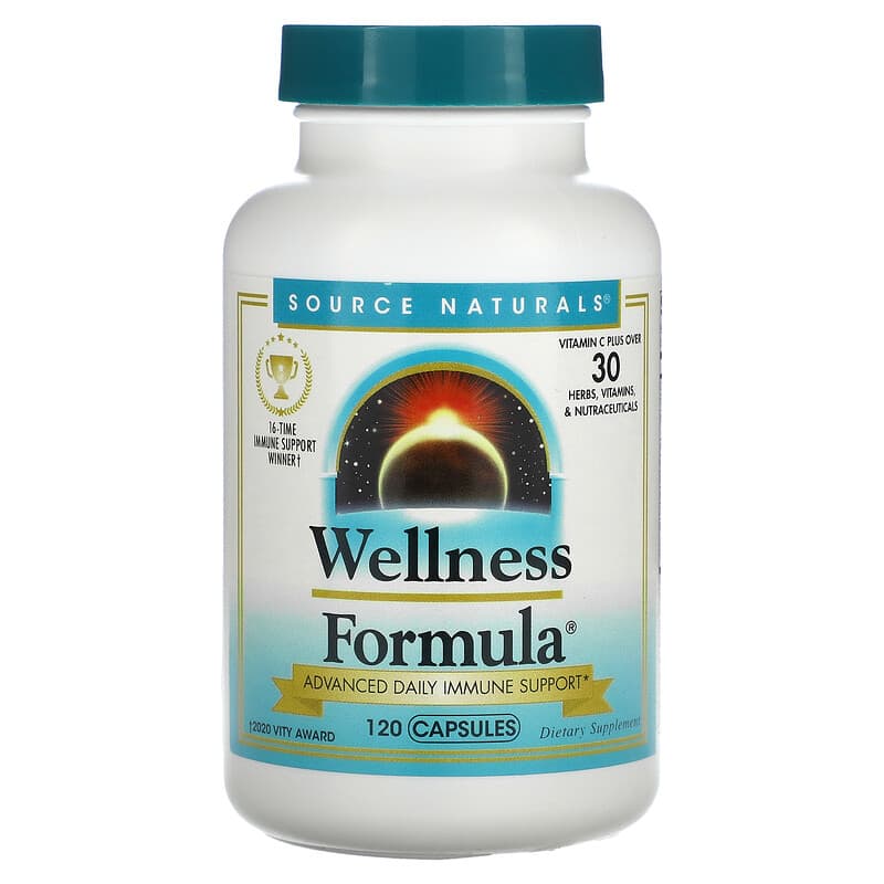 Source Naturals Wellness Formula 120 Capsules 21078014256