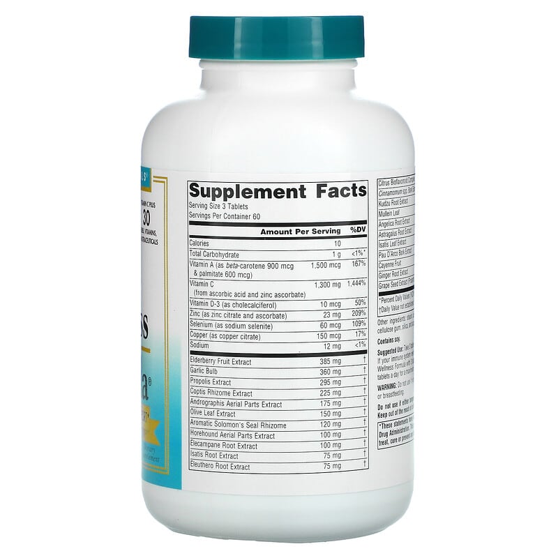 Source Naturals, Wellness Formula, Advance Daily Immune Support, 180 Tablets 21078024408