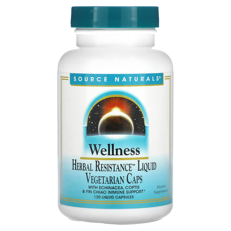 Source Naturals Wellness Herbal Resistance Liquid 120 Liquid Capsules 21078024156