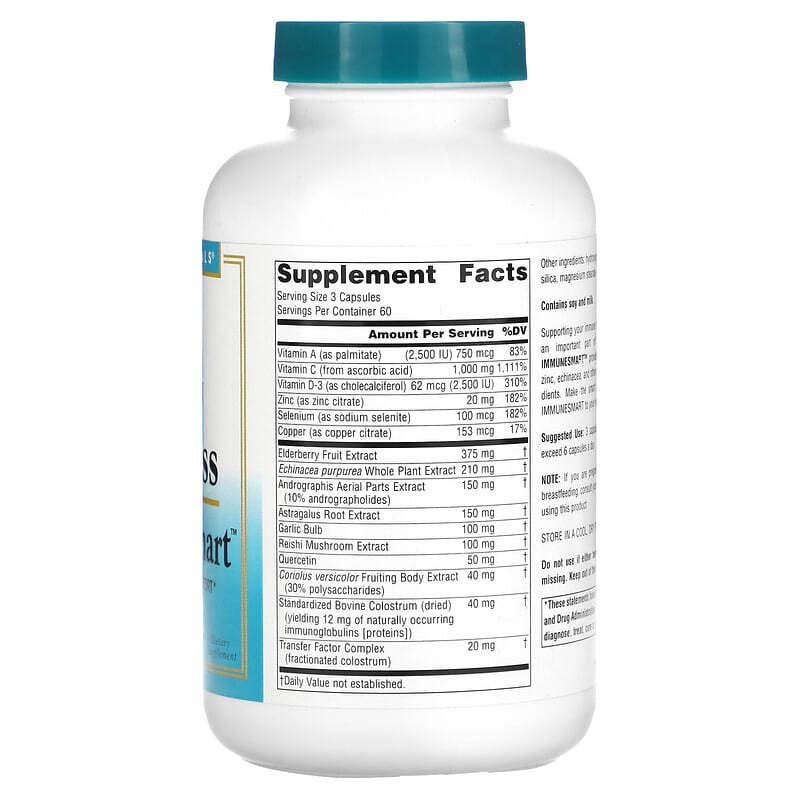 Source Naturals, Wellness, ImmuneSmart, 180 Capsules 21078028857