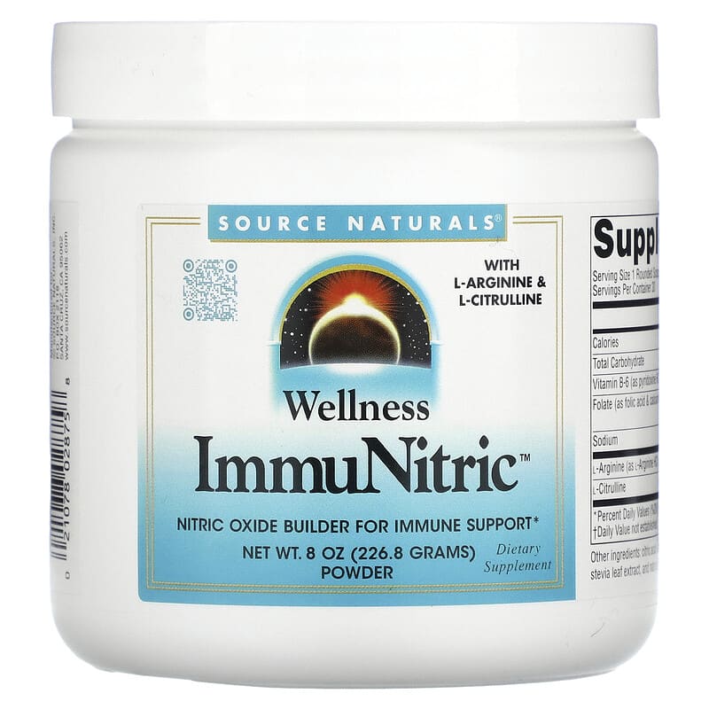 Source Naturals Wellness ImmuNitric Powder 8 oz (226.8 g) 21078028758