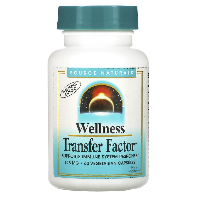 Source Naturals Wellness Transfer Factor 125 mg 60 Vegetarian Capsules 21078026358