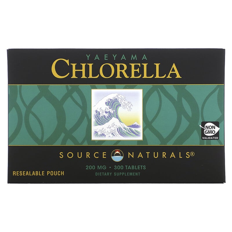 Source Naturals Yaeyama Chlorella 200 mg 300 Tablets 21078019299