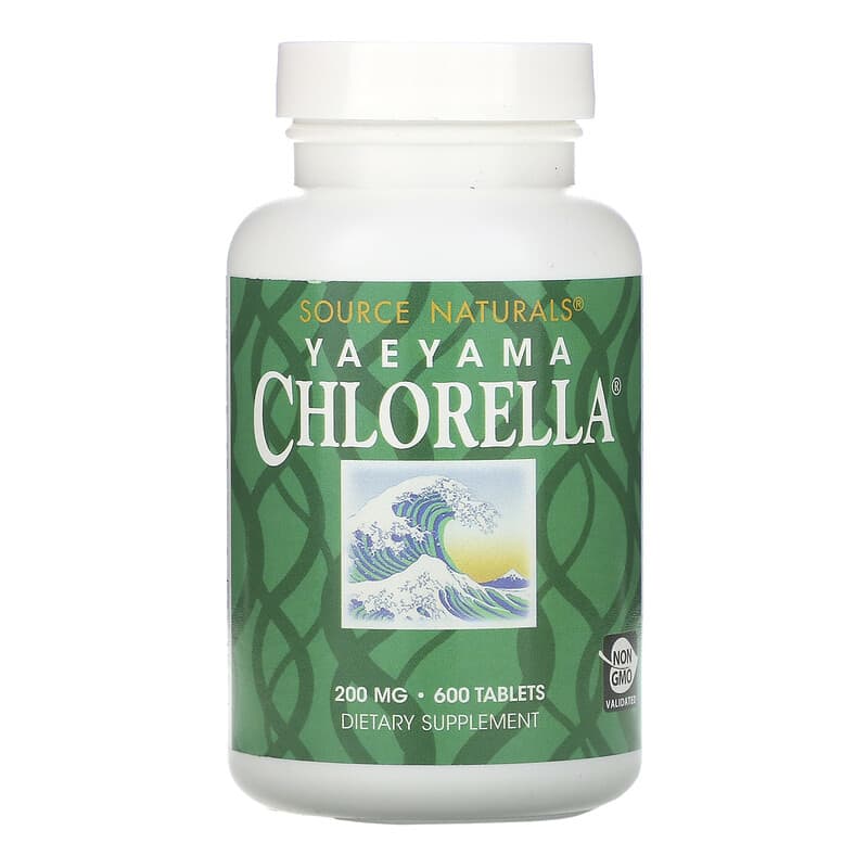 Source Naturals Yaeyama Chlorella 200 mg 600 Tablets 21078014546