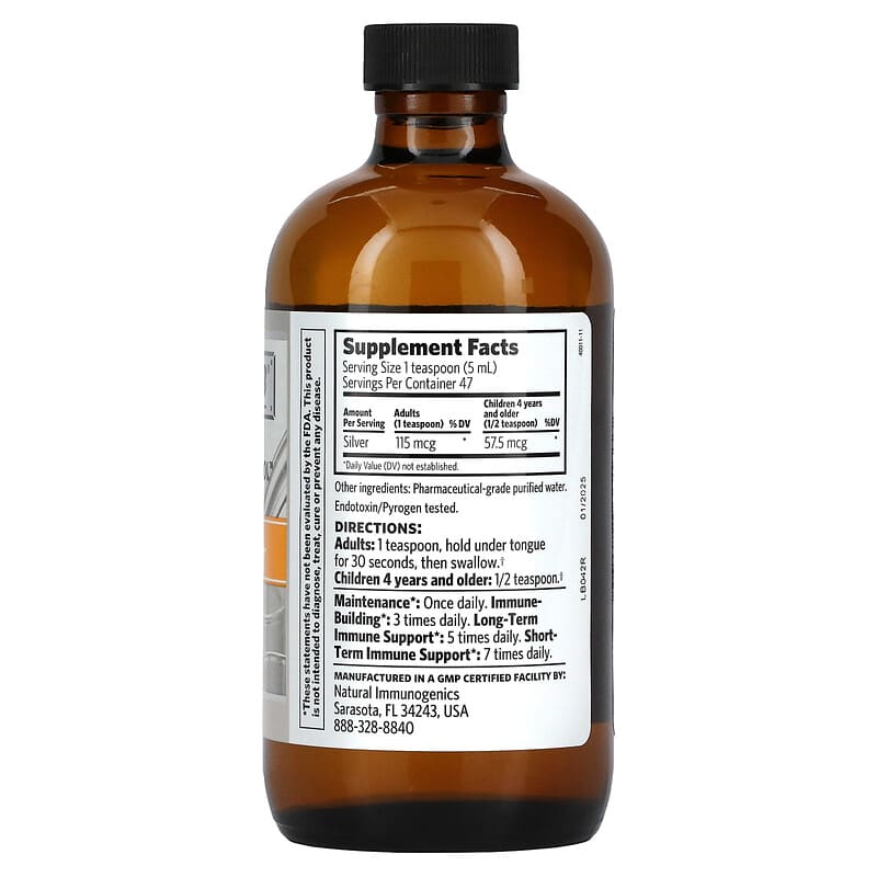 Sovereign Silver, Argentyn 23, Professional Bio-Active Silver Hydrosol, 8 fl oz (236 ml) 684088331333