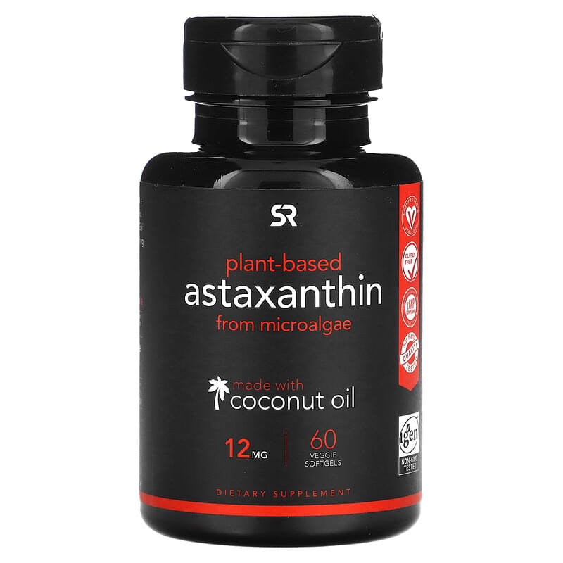 Sports Research Astaxanthin 12 mg 60 Veggie Softgels 23249004554