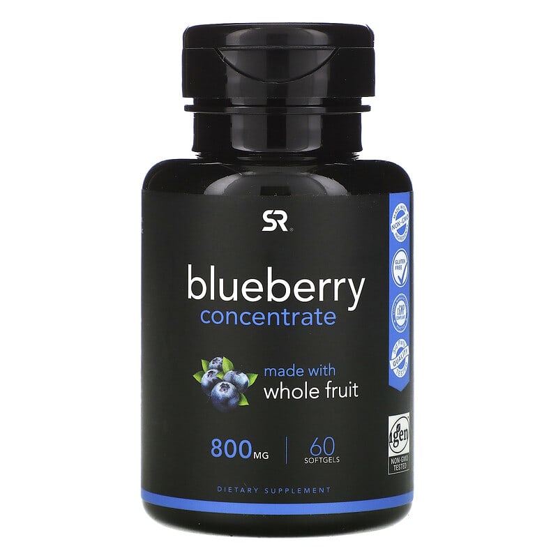 Sports Research Blueberry Concentrate 800 mg 60 Softgels 23249010128