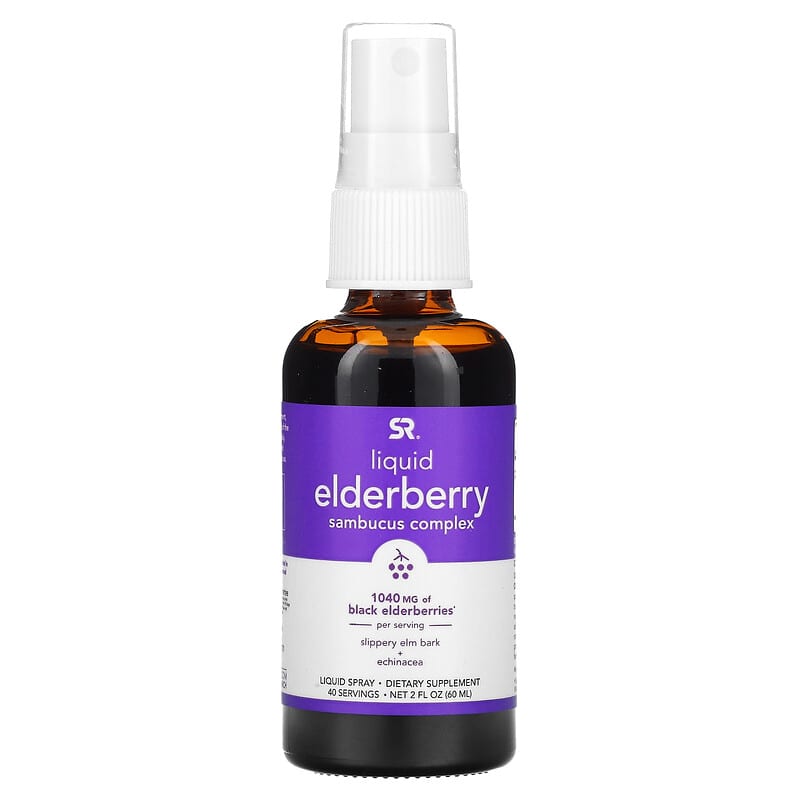 Sports Research Elderberry Sambucus Complex Liquid Spray 1,040 mg 2 fl oz (60 ml) 23249090069