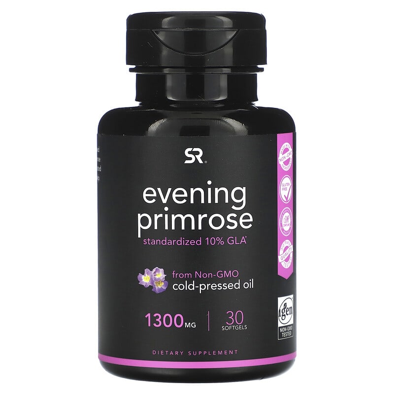 Sports Research Evening Primrose 1,300 mg 30 Softgels 23249011453