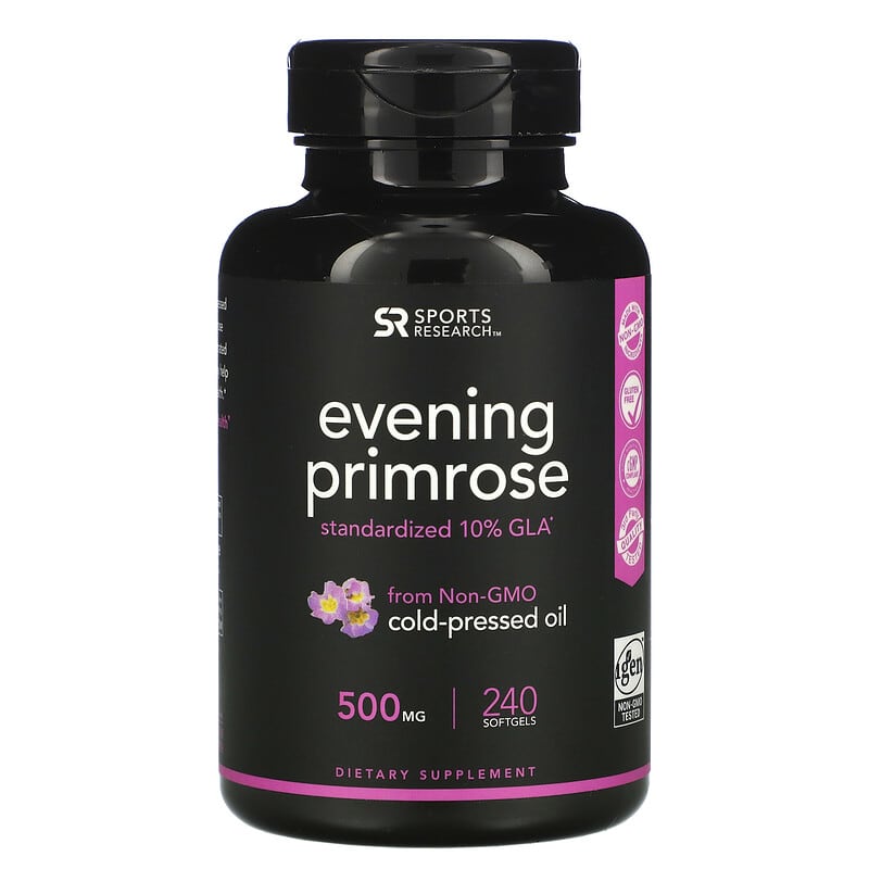 Sports Research Evening Primrose 500 mg 240 Softgels 23249011194