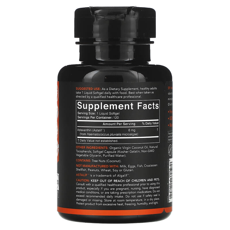 Sports Research, Icelandic Astaxanthin, 6 mg, 120 Softgels 23249012702