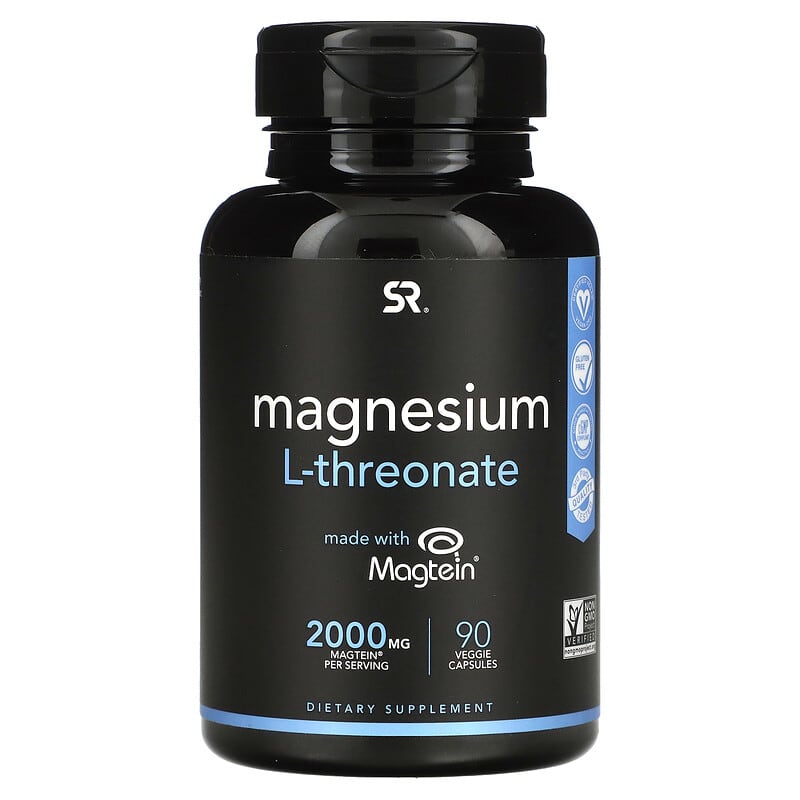 Sports Research Magnesium L-Threonate 2,000 mg  90 Veggie Capsules 23249091516
