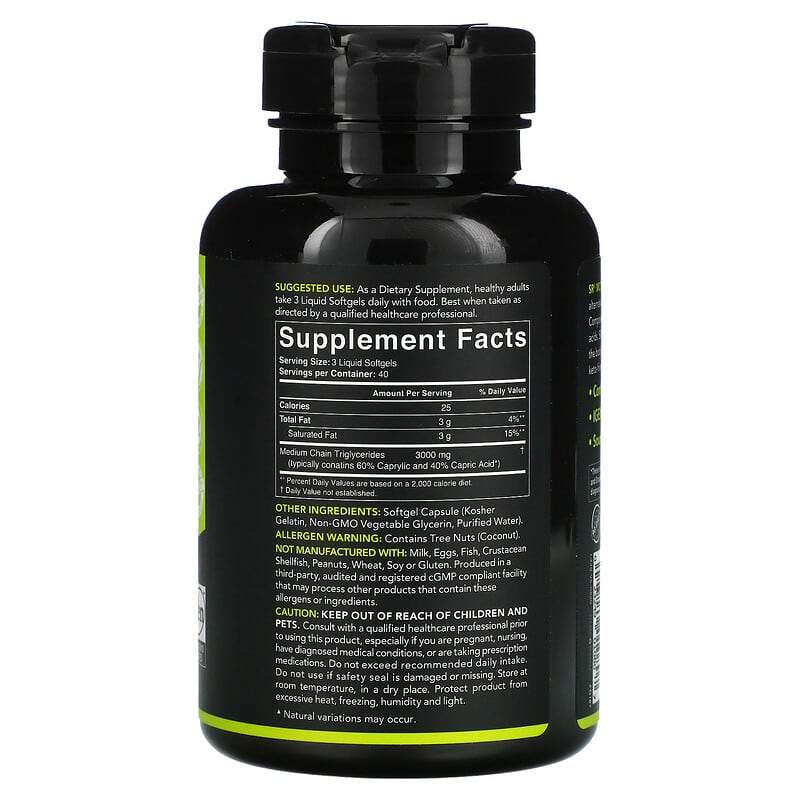 Sports Research, MCT Oil, 1,000 mg, 120 Softgels 23249010807