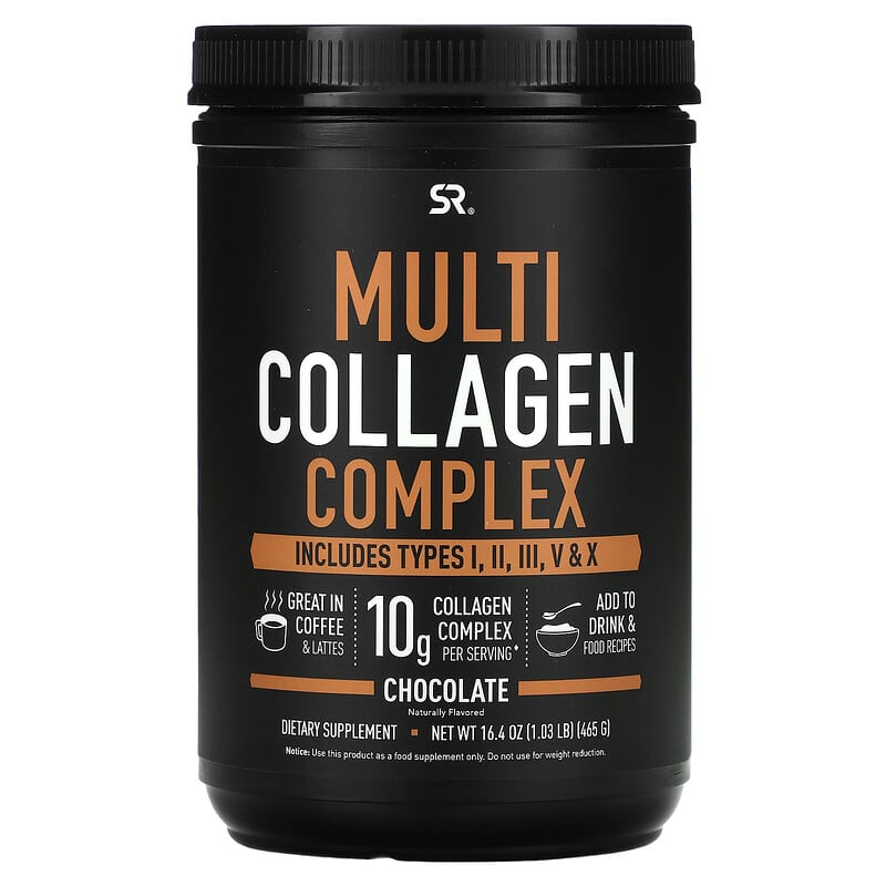 Sports Research Multi Collagen Complex Chocolate 1.03 lb (465 g) 23249013068