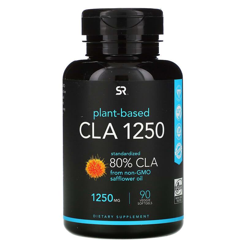 Sports Research Plant Based CLA 1250 1,250 mg 90 Veggie Softgels 23249055679