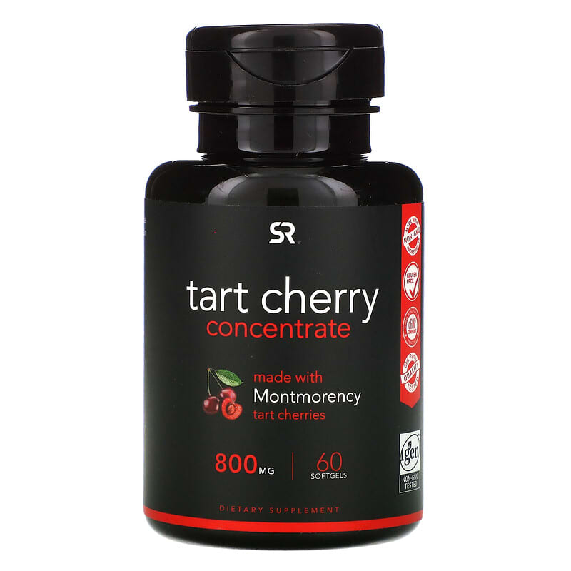 Sports Research Tart Cherry Concentrate 800 mg 60 Softgels 23249010111