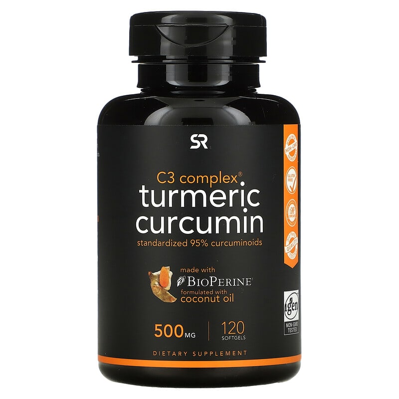 Sports Research Turmeric Curcumin C3 Complex 500 mg 120 Softgels 23249000839