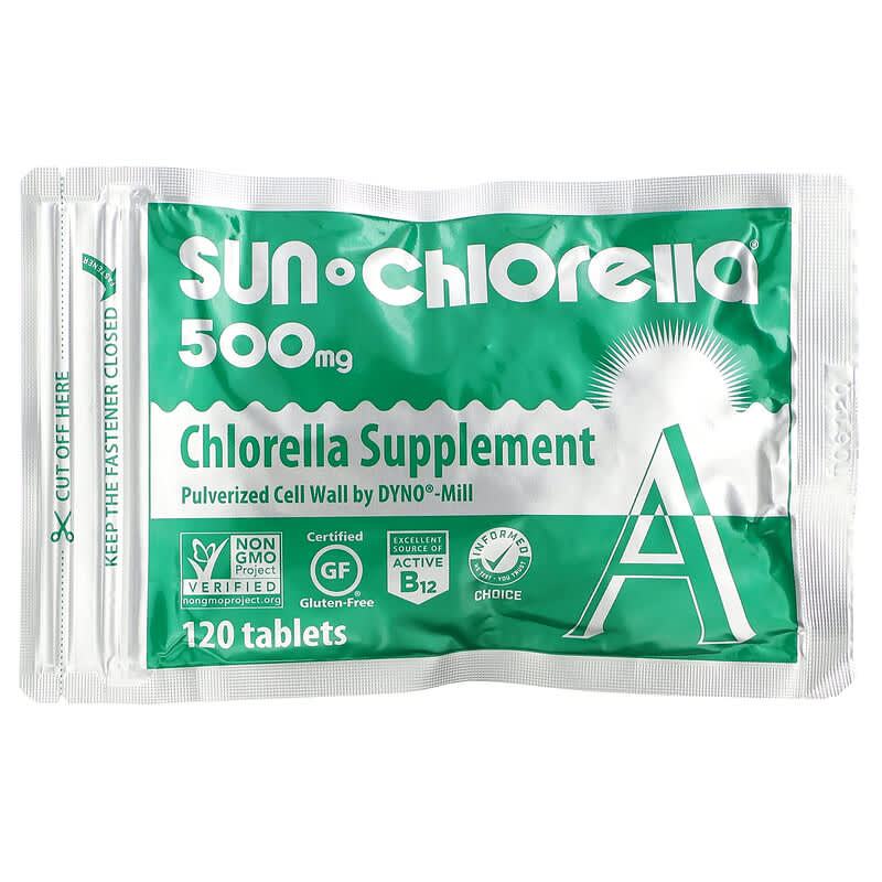 Sun Chlorella, Chlorella, 500 mg, 120 Tablets 29918015111