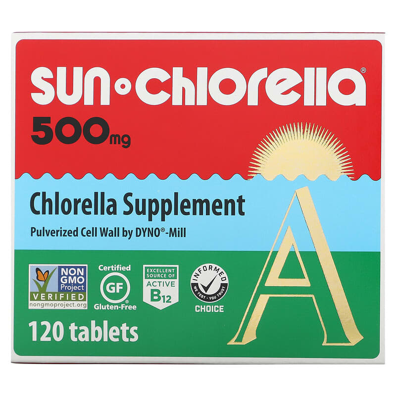 Sun Chlorella Chlorella 500 mg 120 Tablets 29918015111