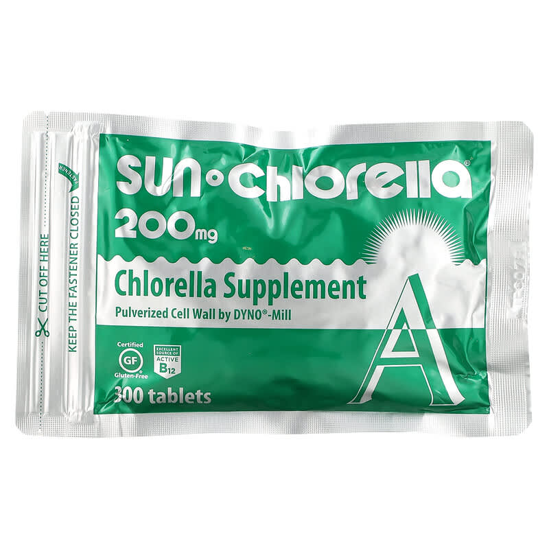 Sun Chlorella, Chlorella Supplement, 200 mg, 300 Tablets 29918011113