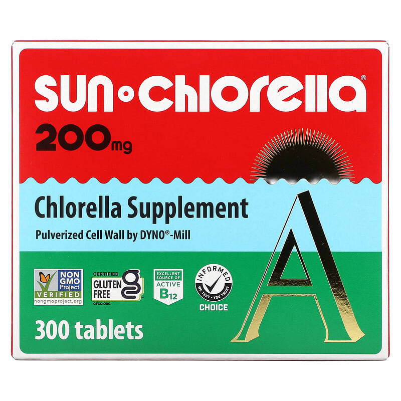 Sun Chlorella Chlorella Supplement 200 mg 300 Tablets 29918011113