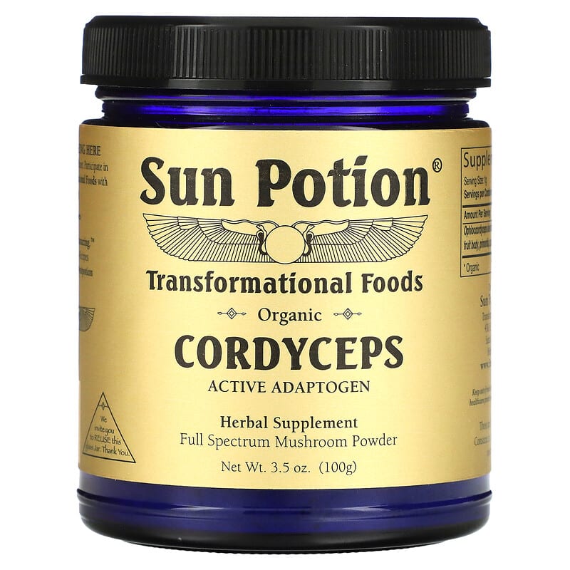 Sun Potion Cordyceps Powder Organic 3.5 oz (100 g) 850001146067