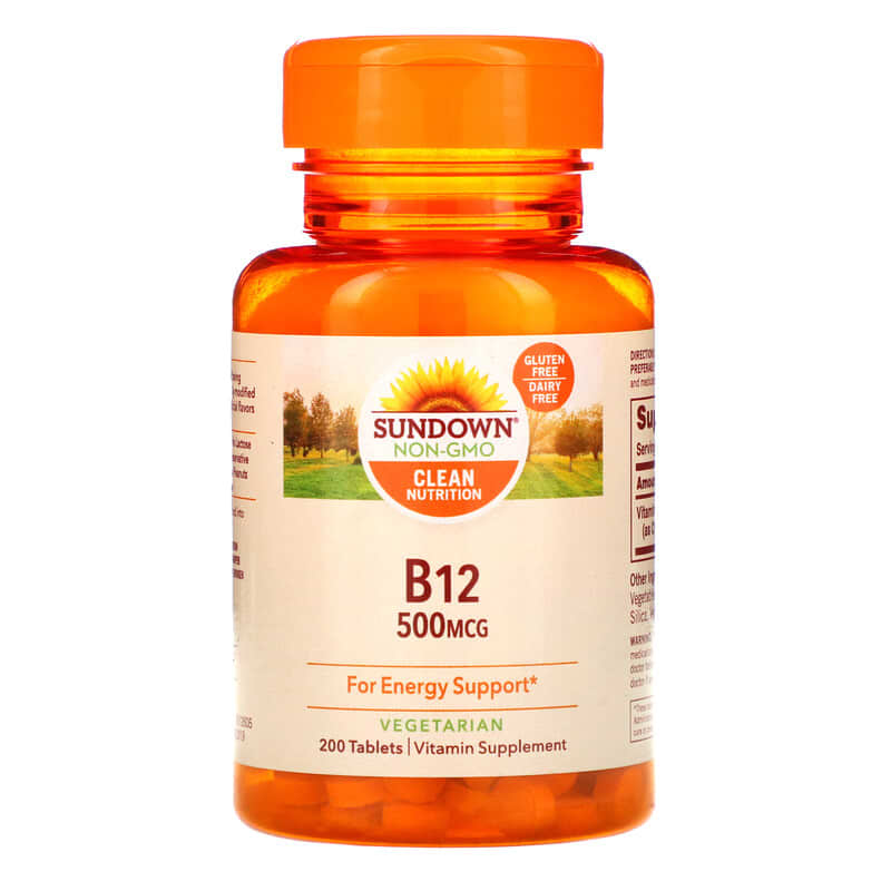 Sundown Naturals B-12 500 mcg 200 Tablets 30768126087