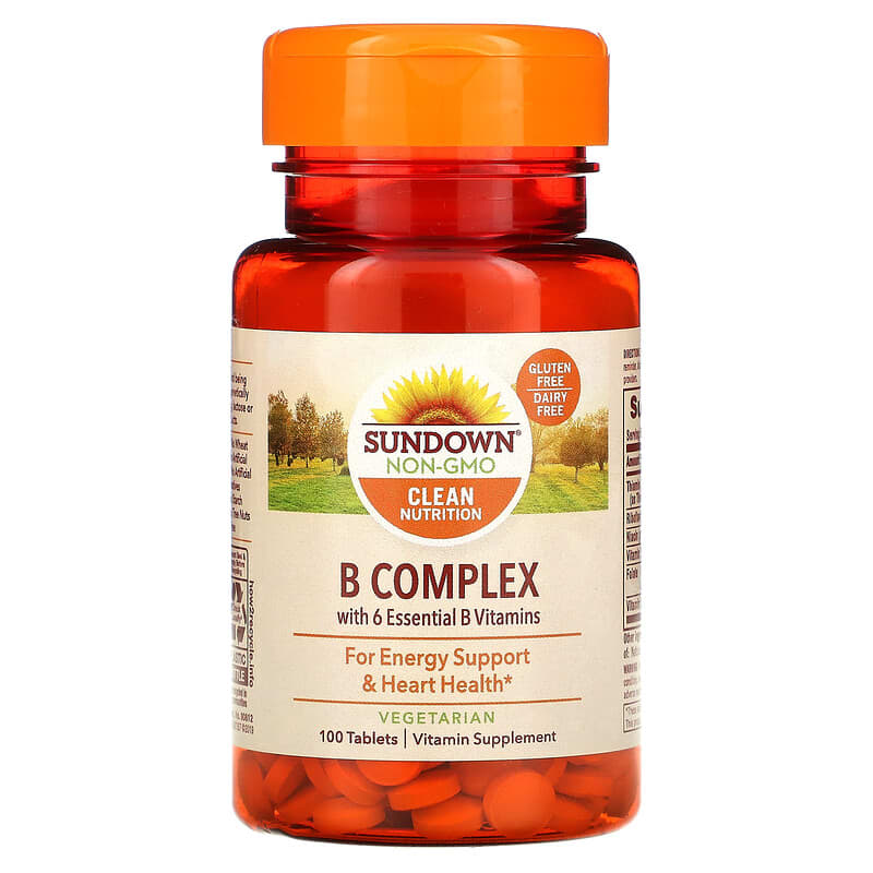 Sundown Naturals B-Complex 100 Tablets 30768006013