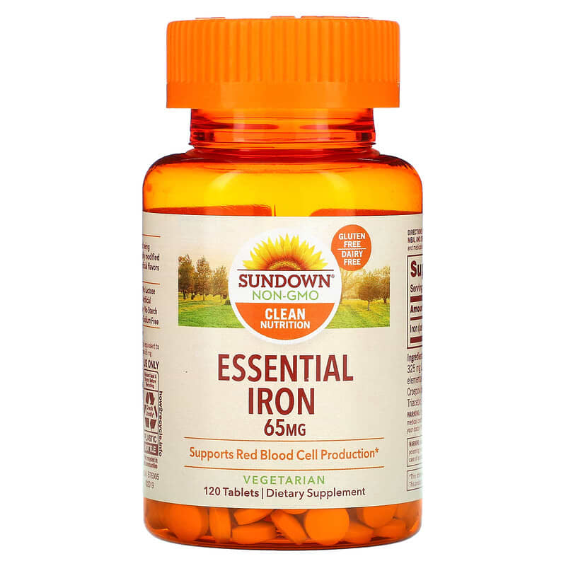 Sundown Naturals Essential Iron 65 mg 120 Tablets 30768412838